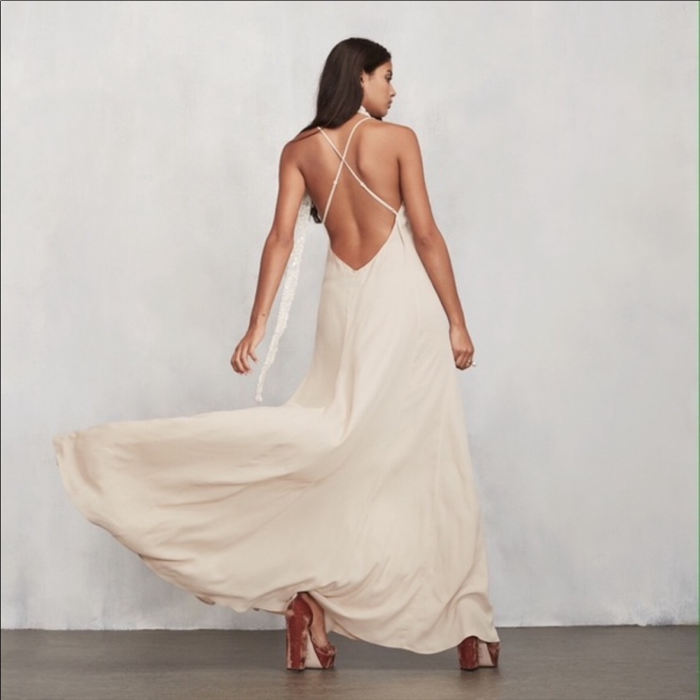 Reformation Arabeth Long Open-back Dress - Picture 3 of 9